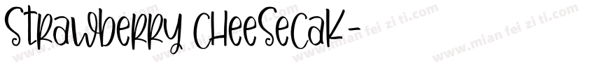 strawberry cheesecak字体转换